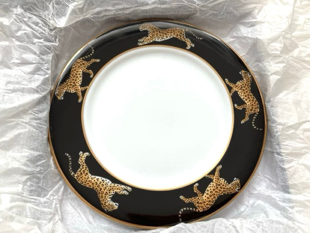 【未使用・箱付】希少 リン・チェイス ジャガー・ジャングル　パン皿　2枚　レア