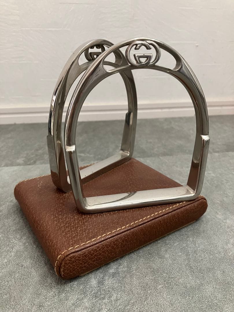 アンティーク　オールド　グッチ　ディスプレイ　置物　ペーパーウェイト