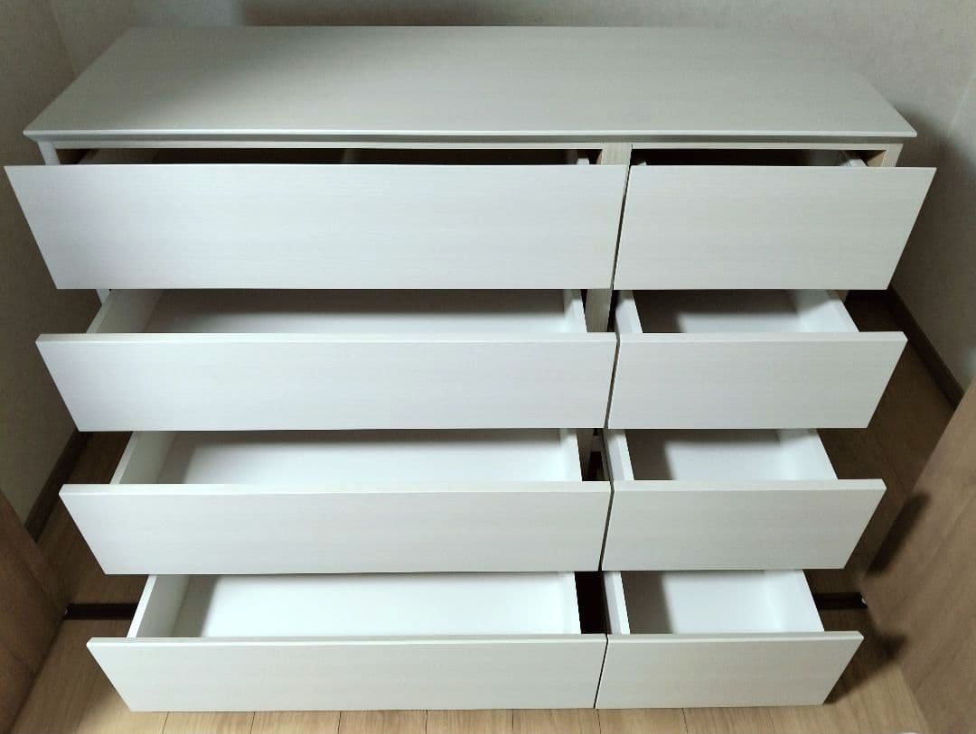 ニトリ　ローチェスト　クエス　ホワイトウォッシュ 120cm幅　使用１年未満