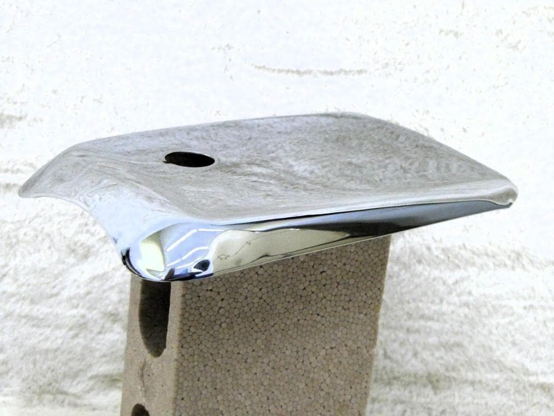 ★ホーク タンク 蓋 角タンク用　メッキ/タンクカバーCB250T CB400T