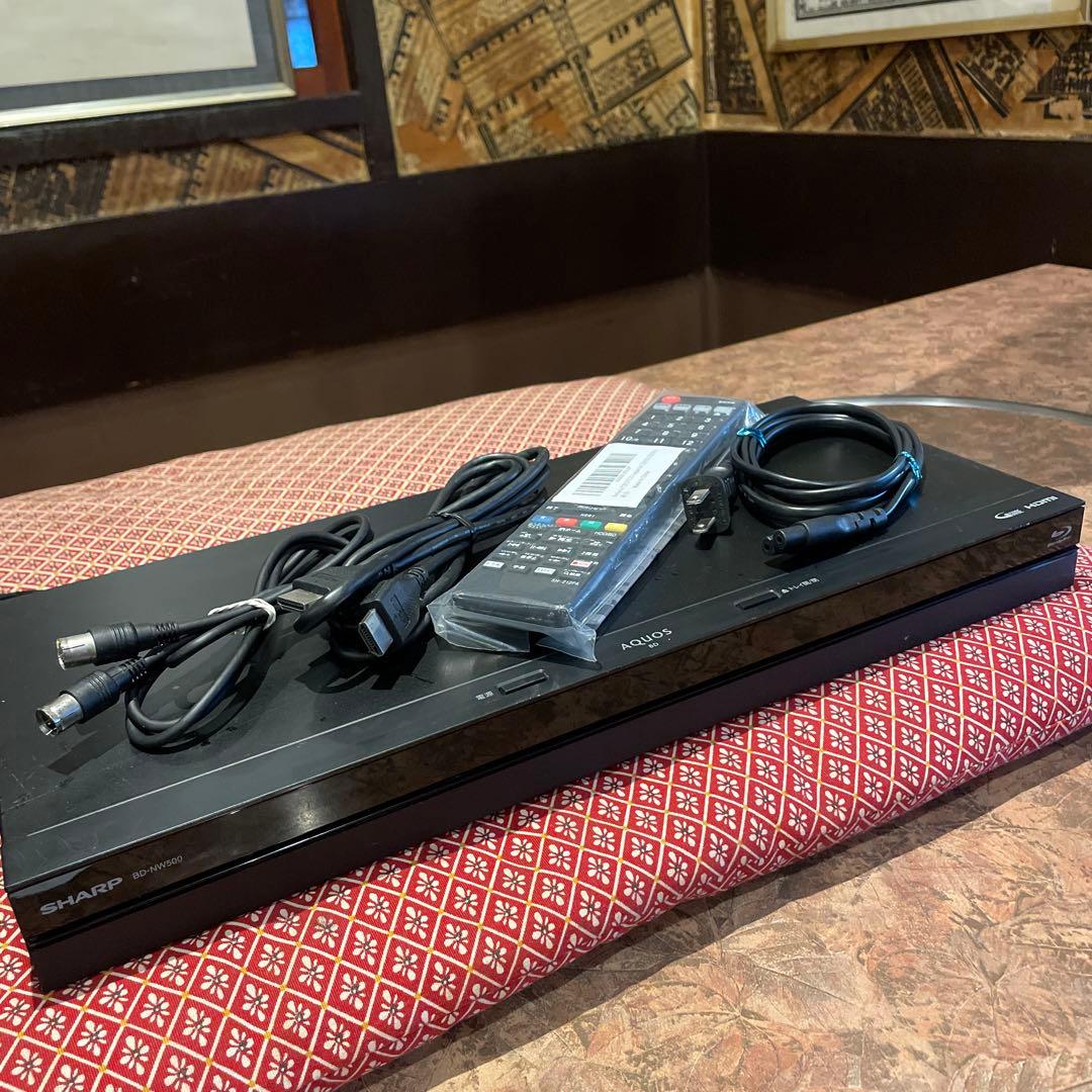 ◎SHARP BD-NW500 12倍録 500GB リモ等付フル装備　完動品！