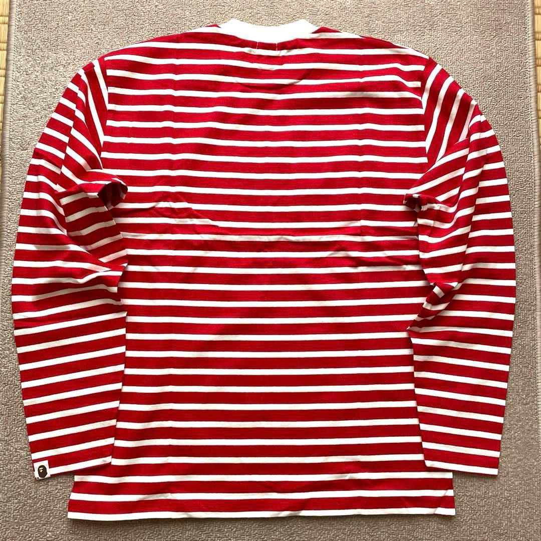 エイプ ボーダー柄 長袖 Tシャツ