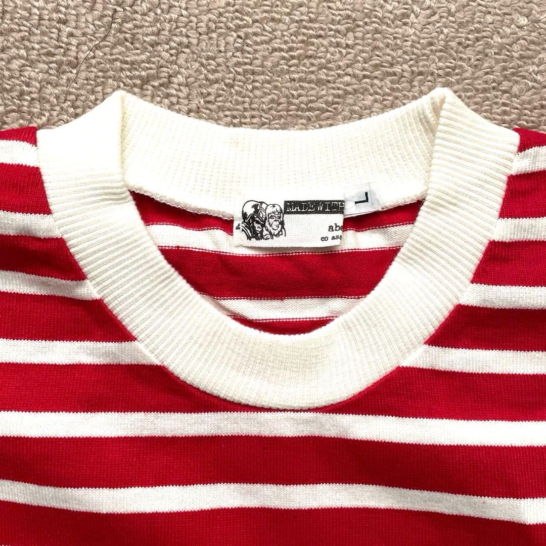 エイプ ボーダー柄 長袖 Tシャツ