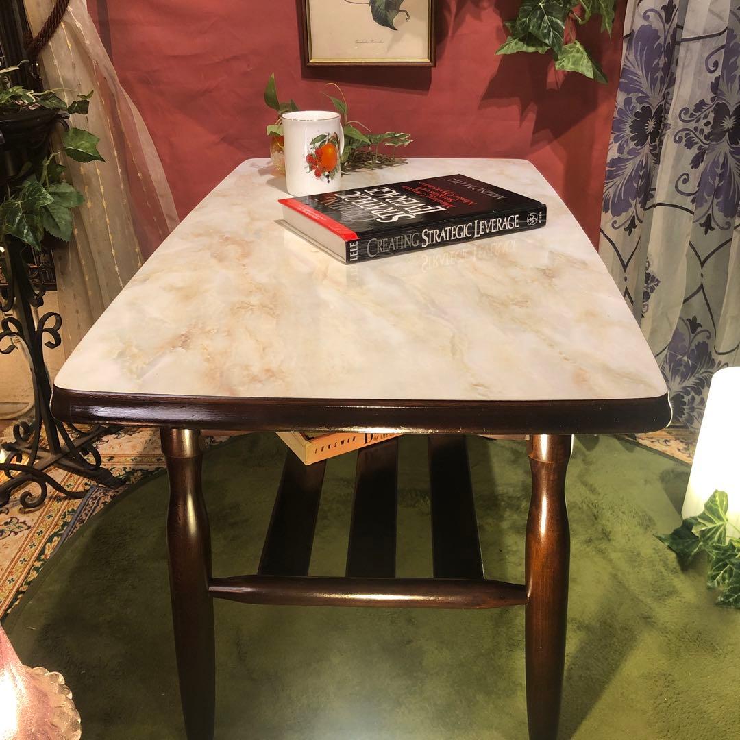 Sale ヴィンテージ 60’s 棚付き　リビングテーブル　コーヒーテーブル