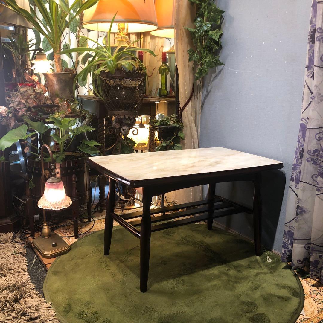 Sale ヴィンテージ 60’s 棚付き　リビングテーブル　コーヒーテーブル