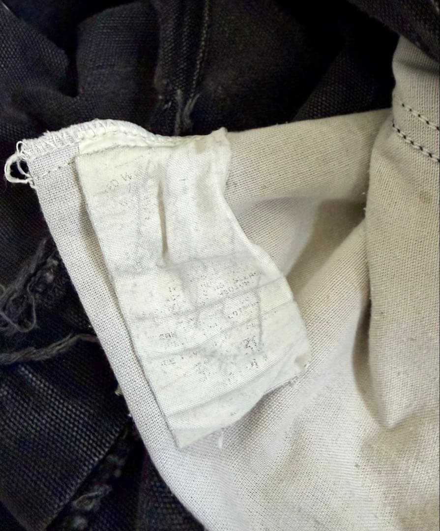 幻 80s 星タグ 34X30 W34 カーハート ダブルニー パンツ ブラック