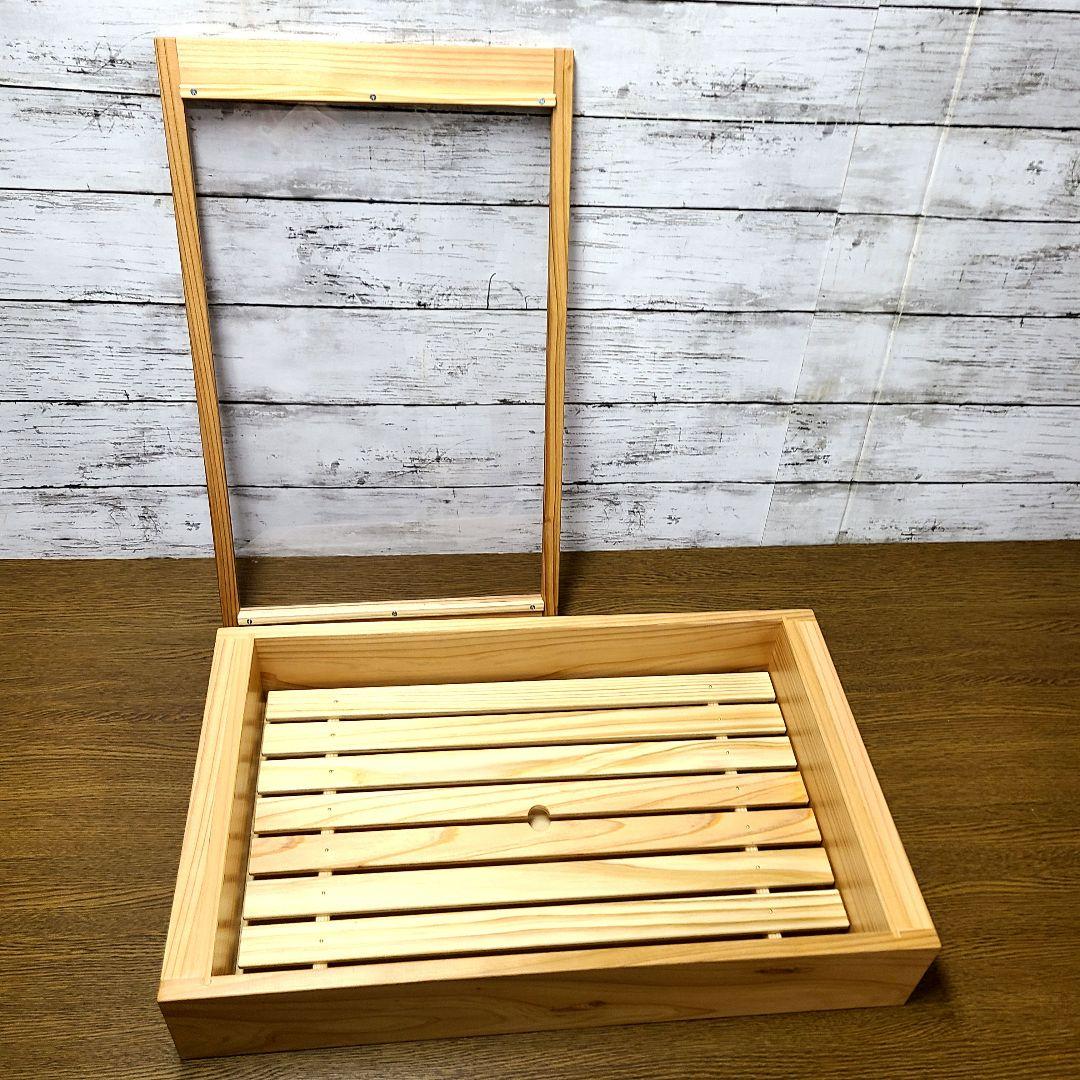 No.057【新品】 寿司ネタケース ネタ箱　目皿・アクリル蓋付【保冷剤付き】