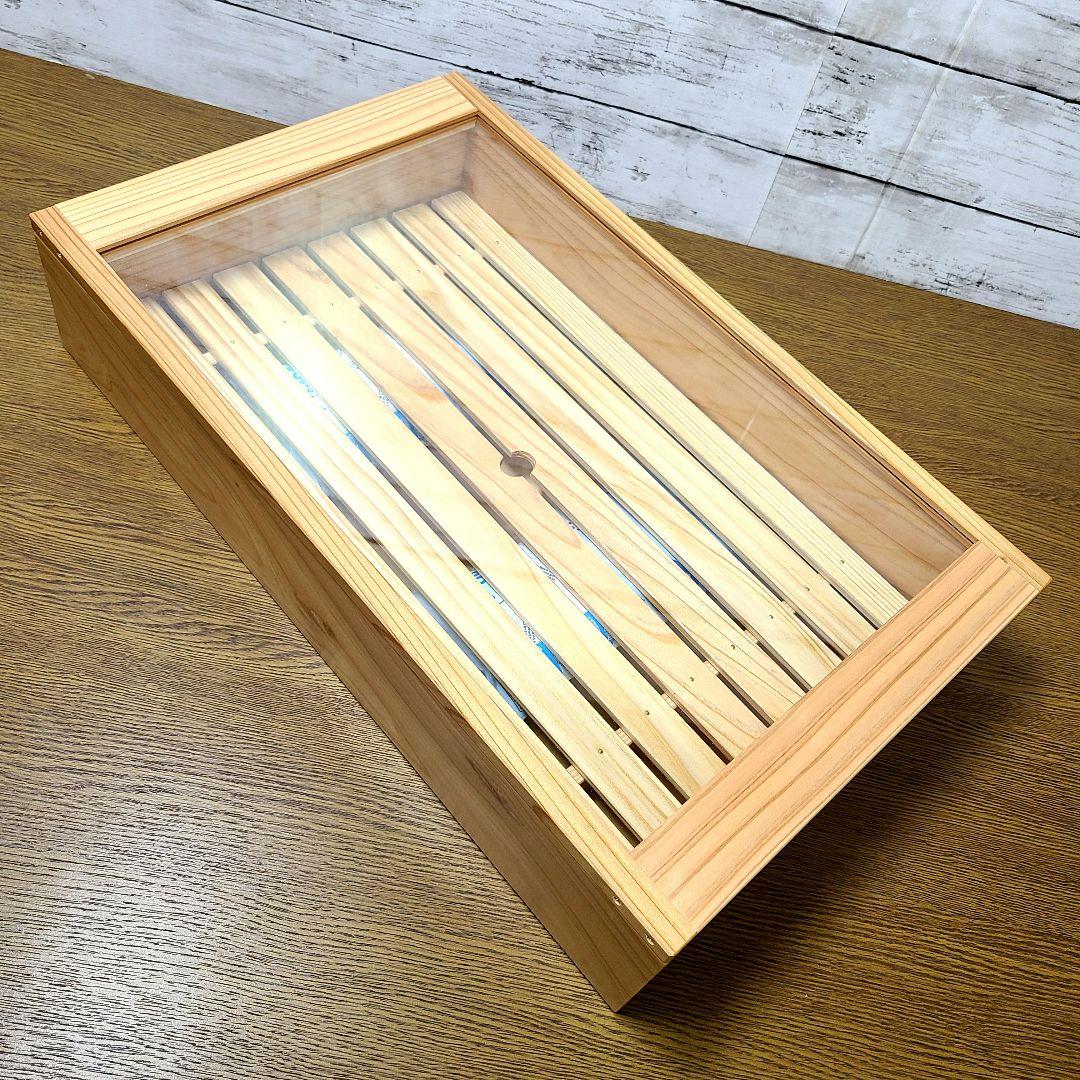 No.057【新品】 寿司ネタケース ネタ箱　目皿・アクリル蓋付【保冷剤付き】