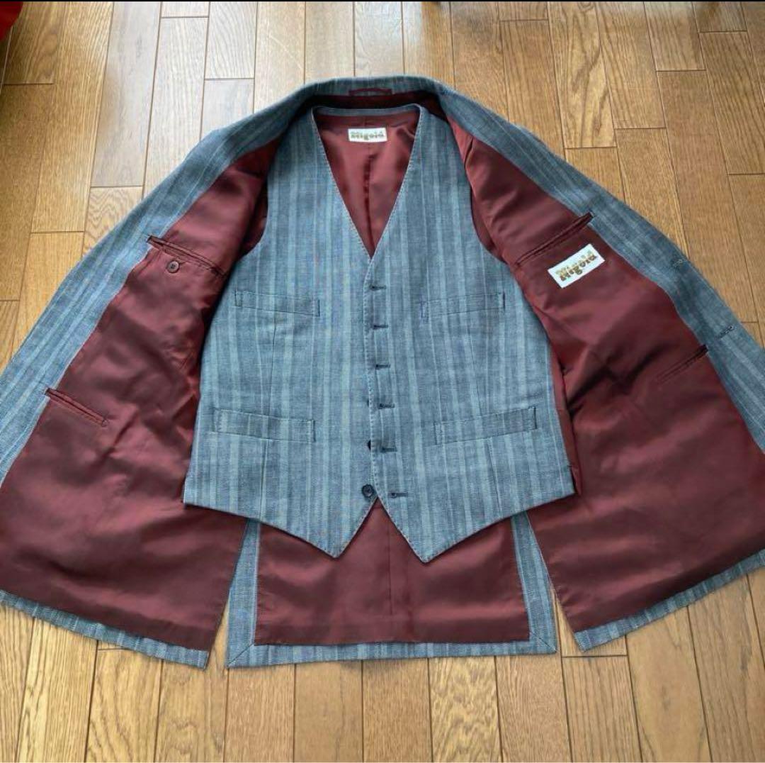 希少⭐︎本日限定お値下げ⭐︎グレー ストライプ スリーピーススーツ