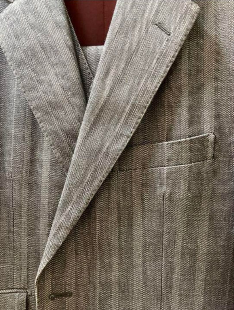 希少⭐︎本日限定お値下げ⭐︎グレー ストライプ スリーピーススーツ