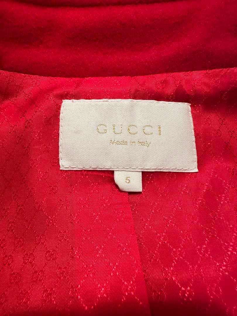 炭酸水 GUCCI 赤 ウールコート サイズ5