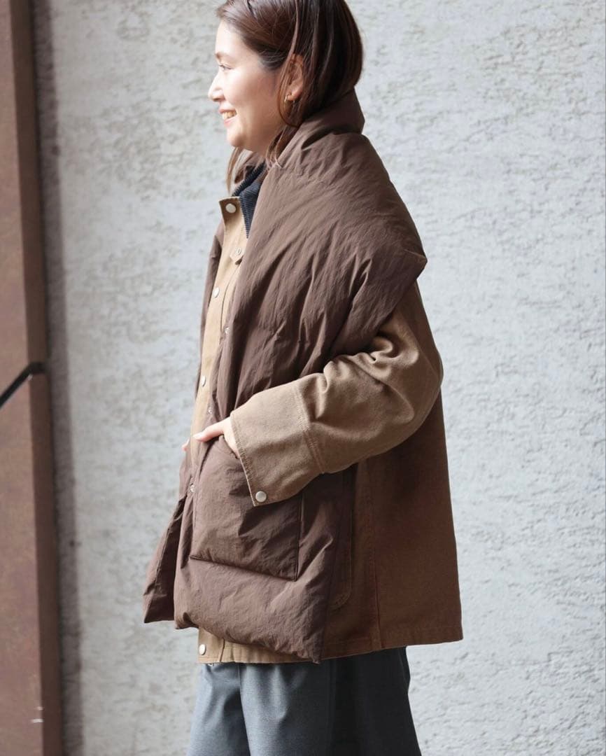 journal standard ブラウン ダウンジャケット風 カジュアル