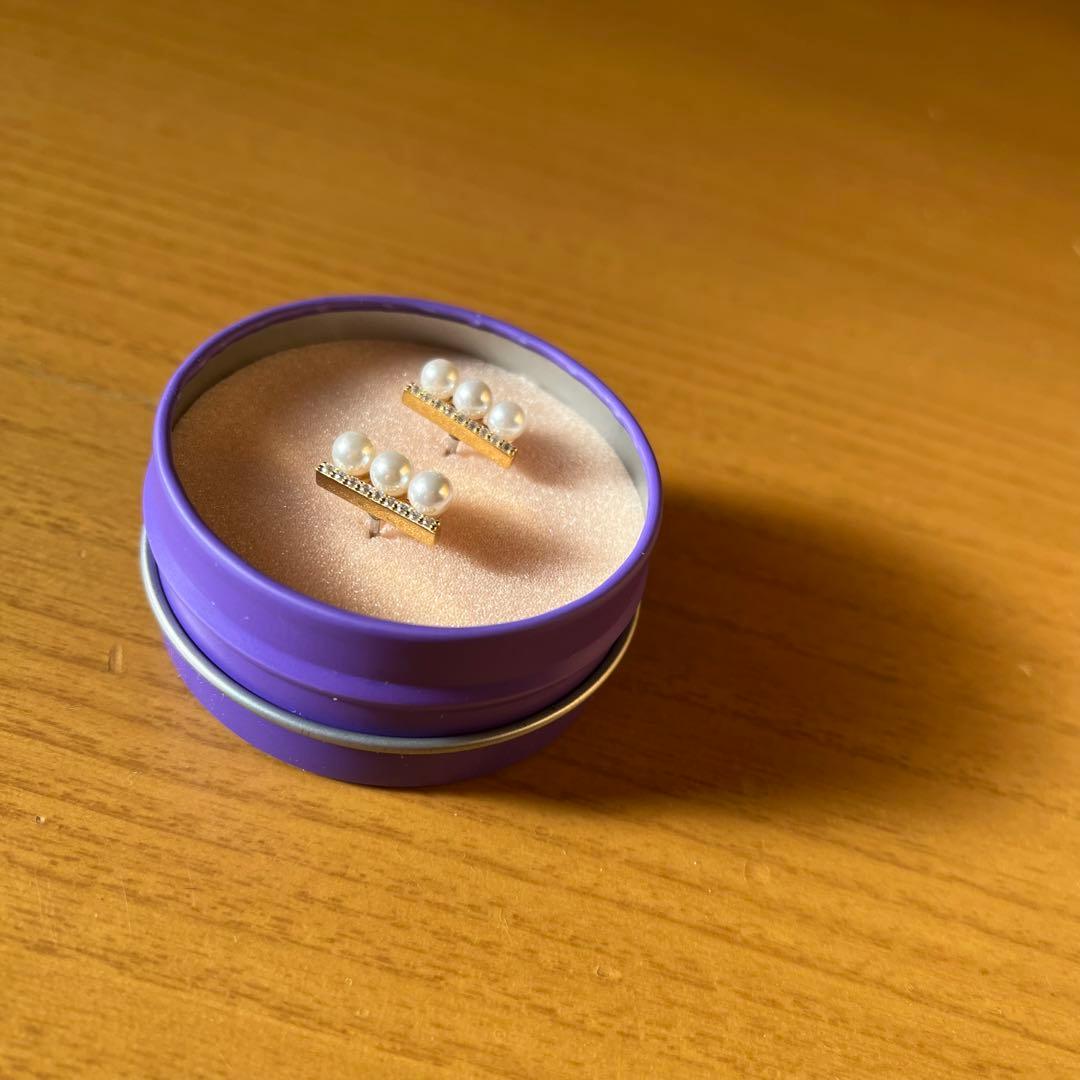 【最終価格】BAQLESS バックレスピアスCharisma Aida Gold