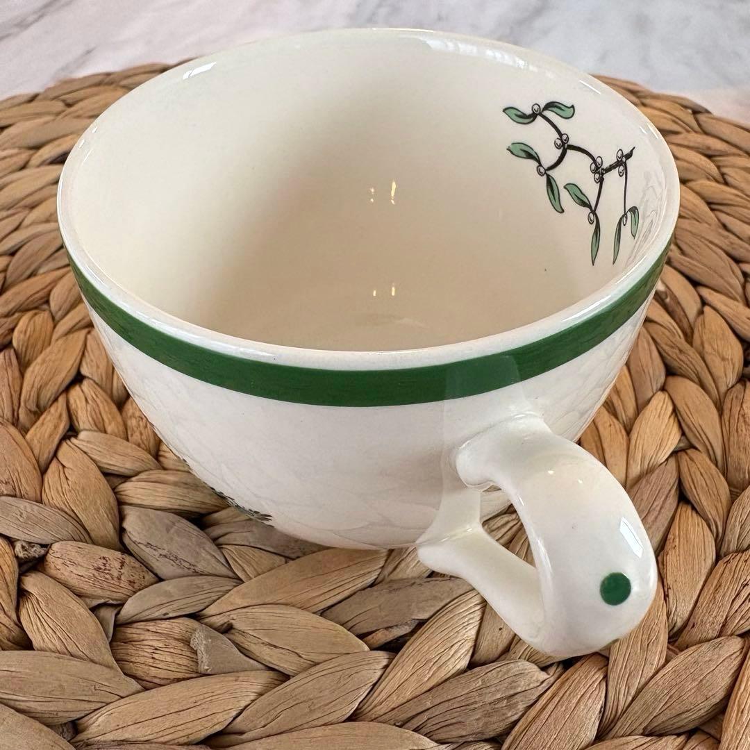 【箱付き・英国製】スポード　クリスマスツリー　プレート カップ・ソーサーセット②