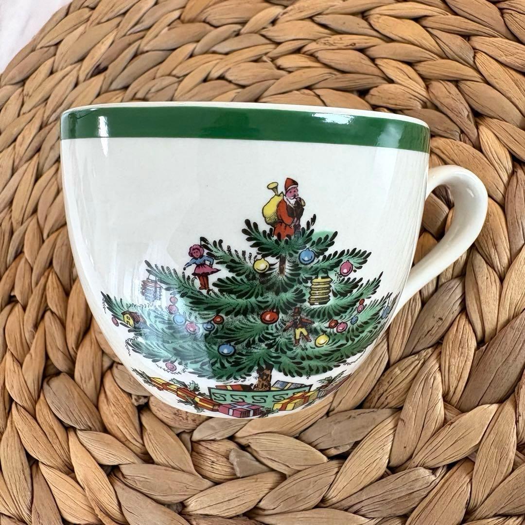 【箱付き・英国製】スポード　クリスマスツリー　プレート カップ・ソーサーセット②