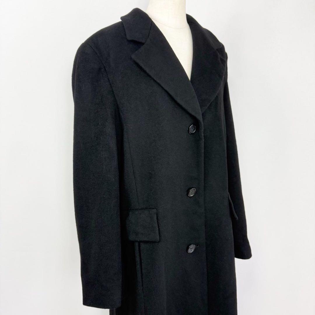 ヴィンテージ USA製 カシミヤ100% ロングコート チェスターコートS637