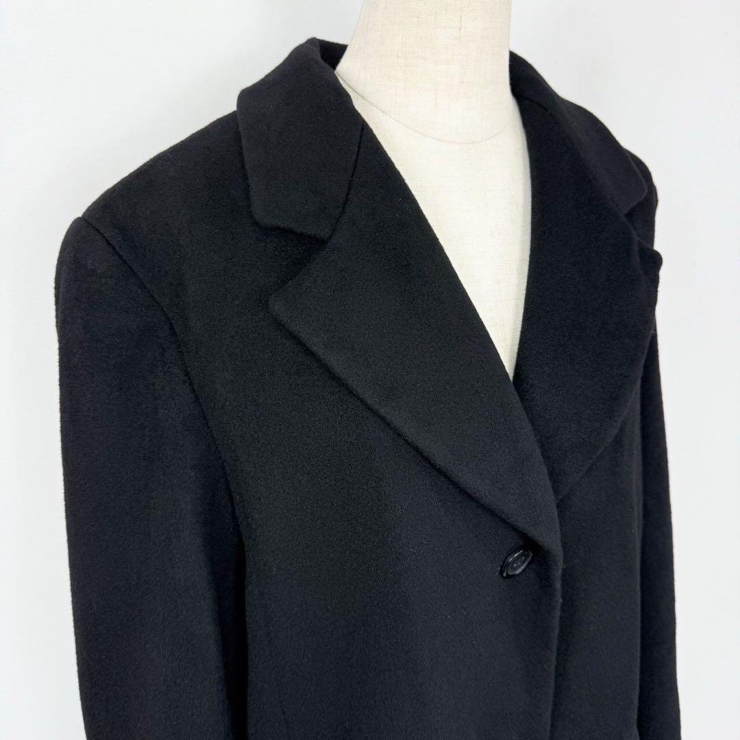 ヴィンテージ USA製 カシミヤ100% ロングコート チェスターコートS637