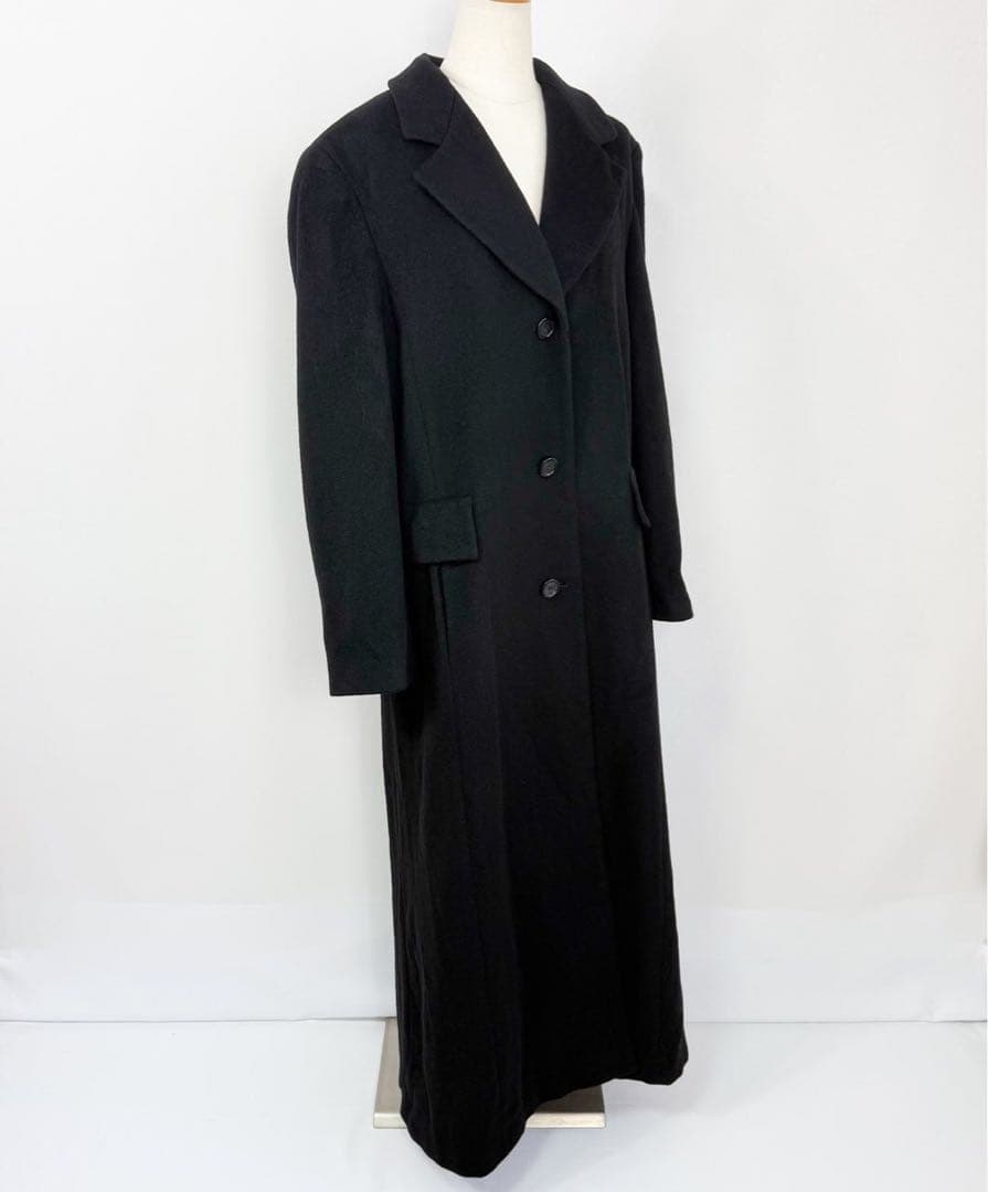 ヴィンテージ USA製 カシミヤ100% ロングコート チェスターコートS637
