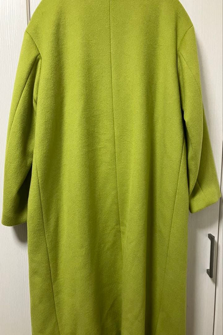 定価47000Spick &span ピスタチオグリーンコートタグ付き高級ウール