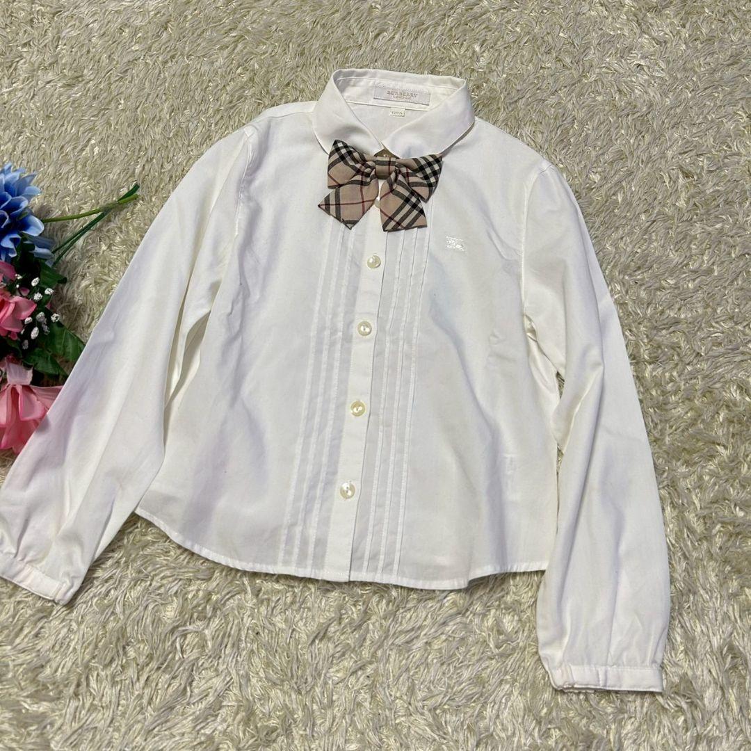 【美品】バーバリーロンドン　子供用　フォーマル　女の子　ブレザー シャツ リボン