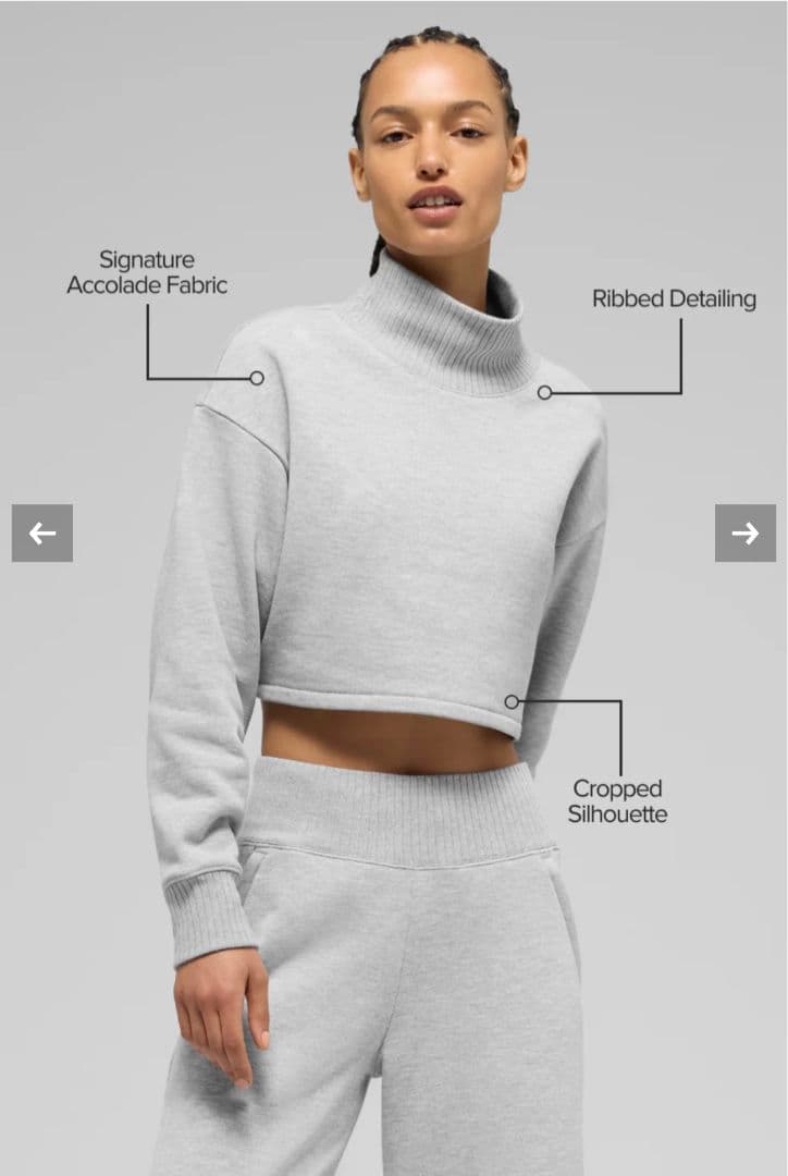 アロ　alo Cropped Serenity Coverup. サイズxs