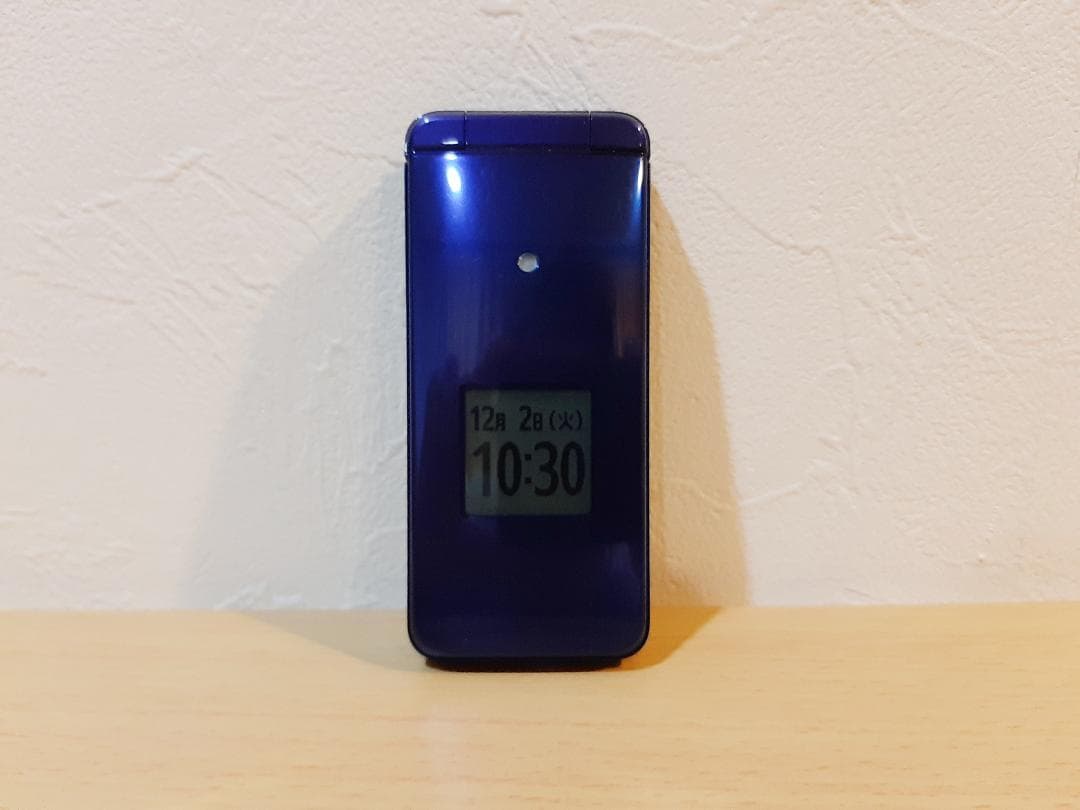 au かんたんケータイ KYF41 ロイヤルブルー 【SIMフリ−解除済】