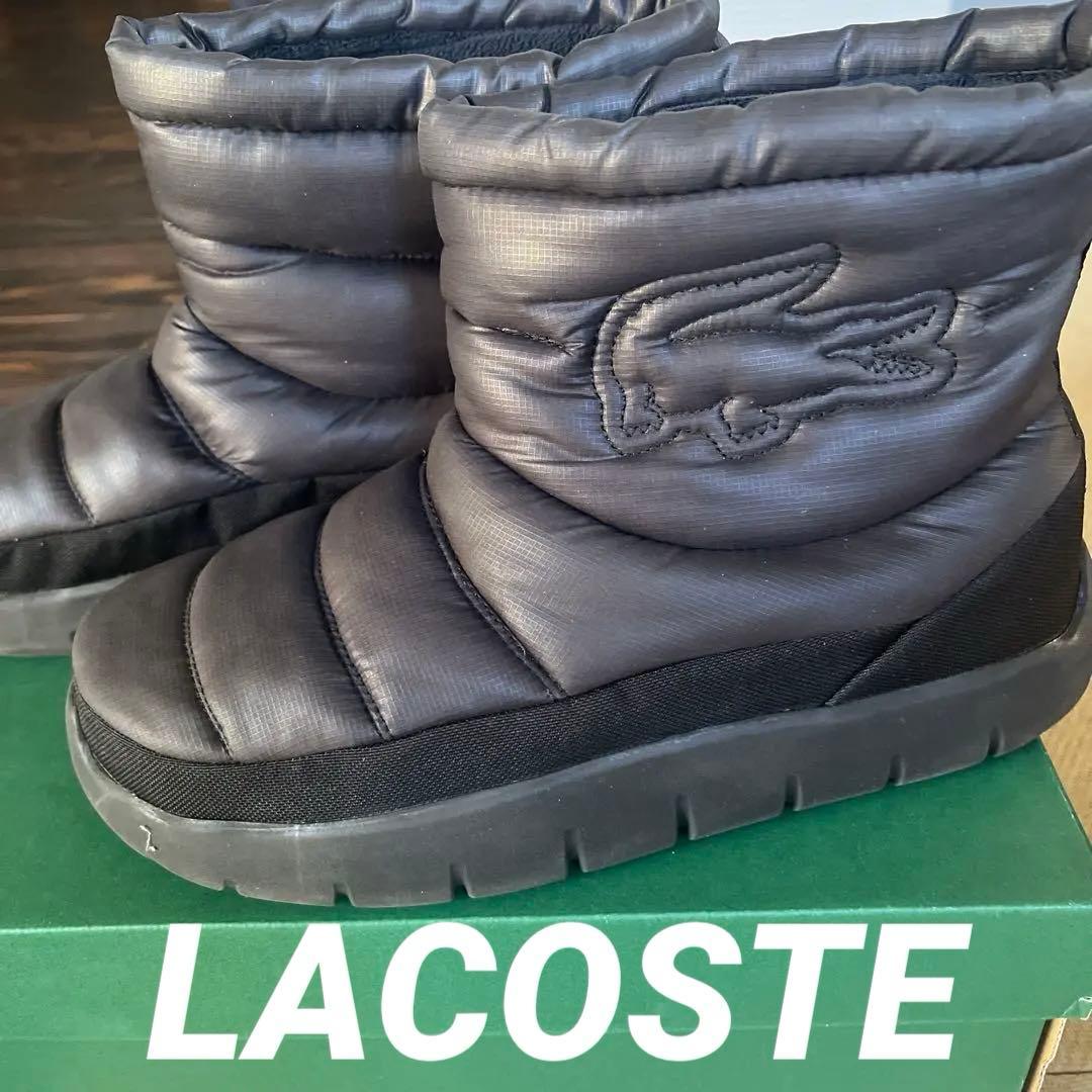 美品　未使用　 ラコステ　メンズ 中綿キルティング ウィンターブーツ