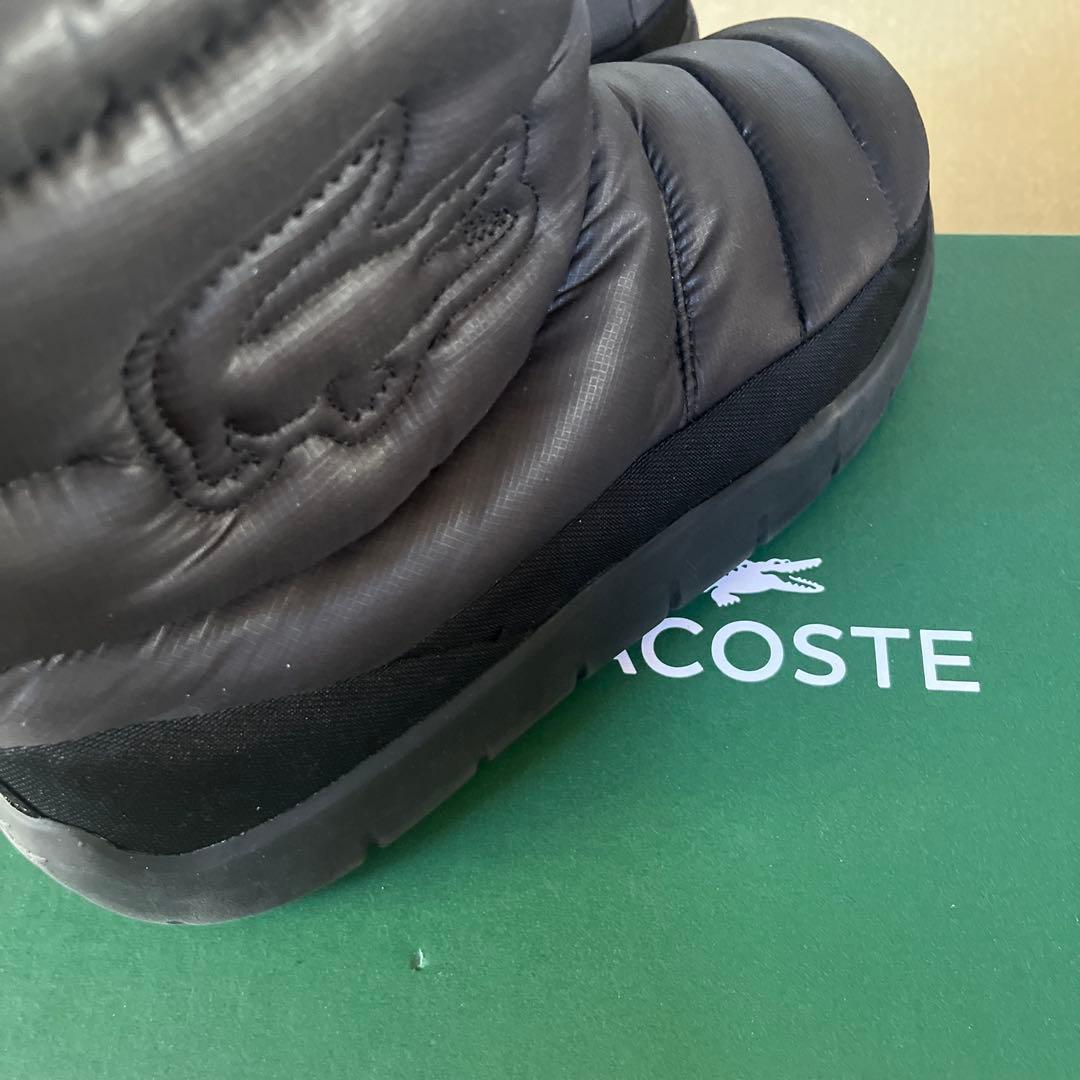 美品　未使用　 ラコステ　メンズ 中綿キルティング ウィンターブーツ