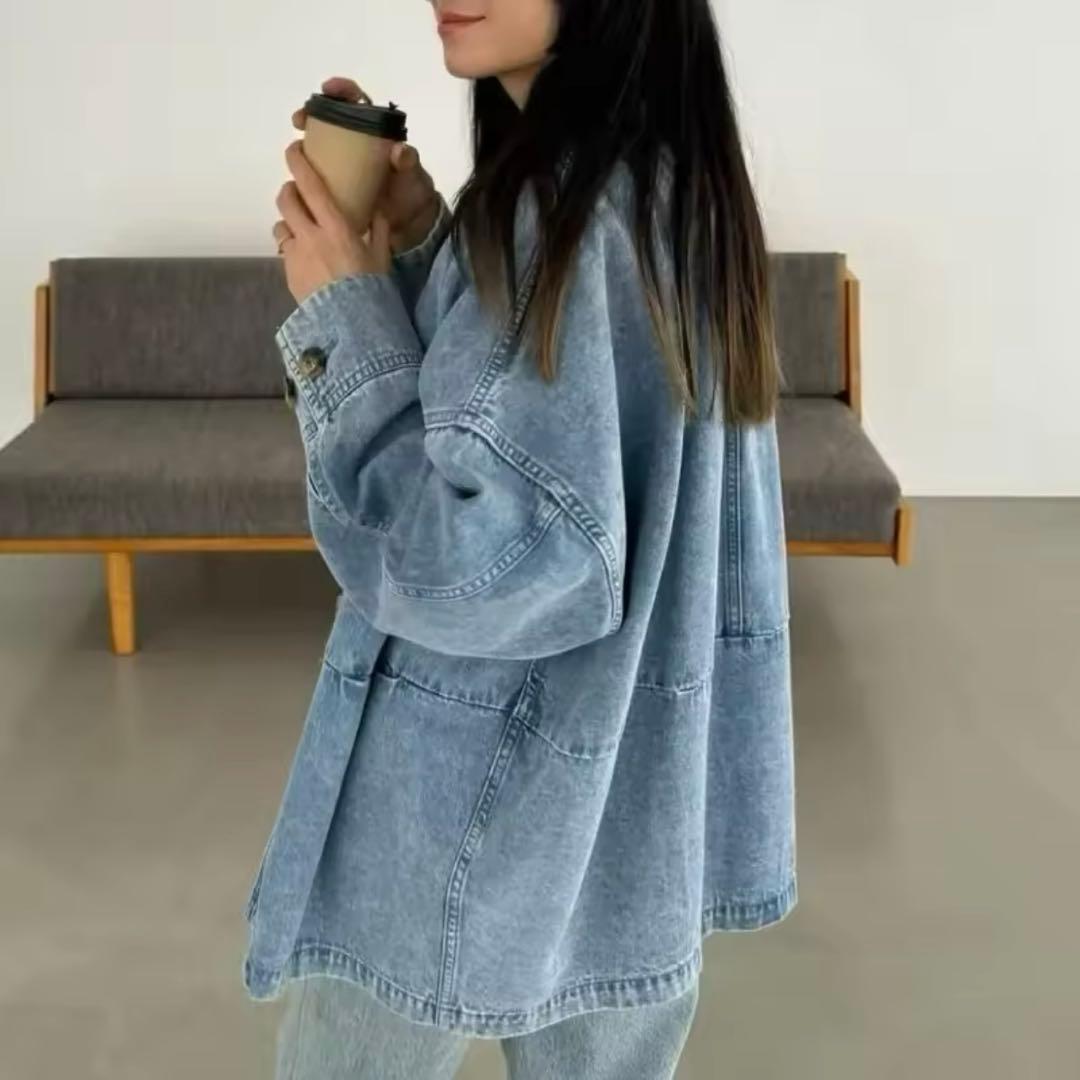 CLANE WORK OVER JACKET BLUE クラネ デニムオーバー