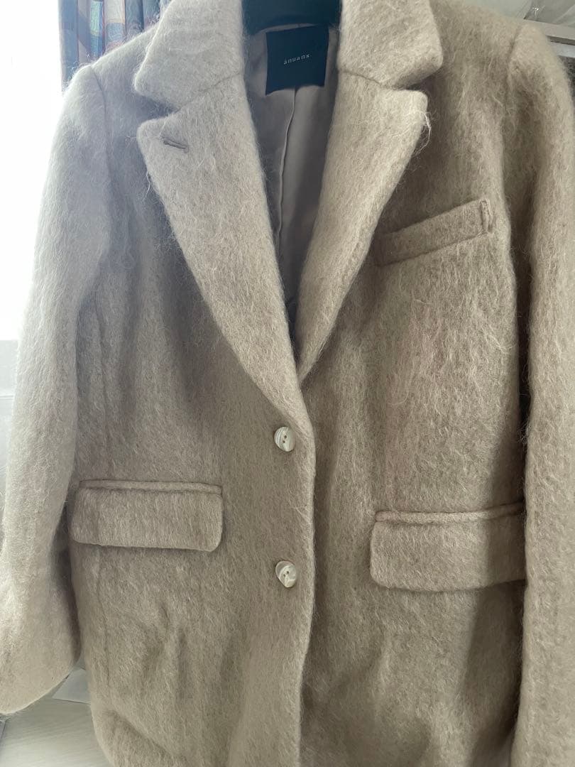 【ai】ánuans モヘアシャギーテーラードジャケット