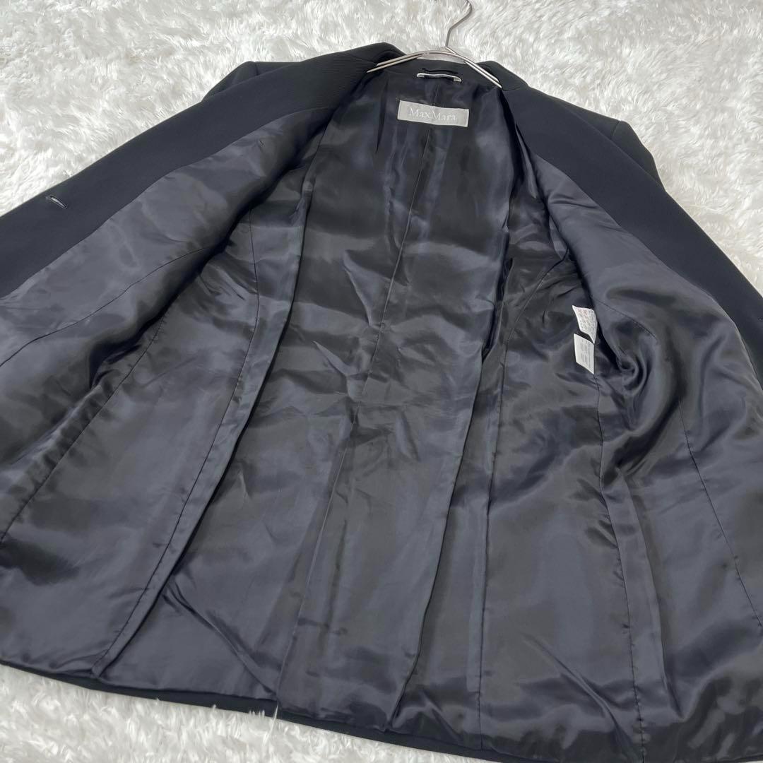 【極美品】マックスマーラ スカートスーツセットアップ 銀タグ ブラック 42