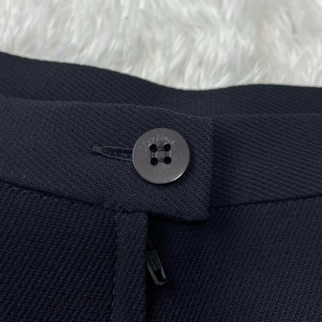 【極美品】マックスマーラ スカートスーツセットアップ 銀タグ ブラック 42