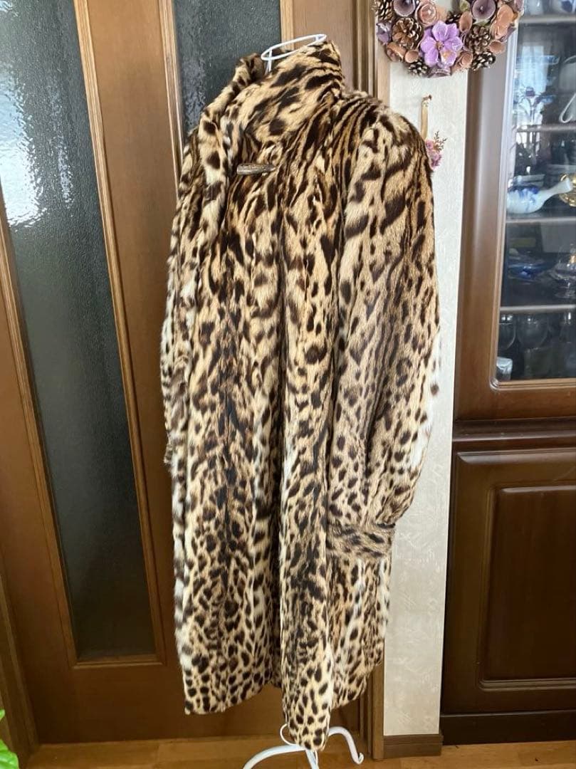 高級リアルファー⭐️美品／レオパード