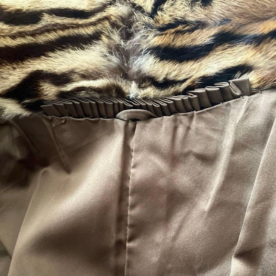 高級リアルファー⭐️美品／レオパード