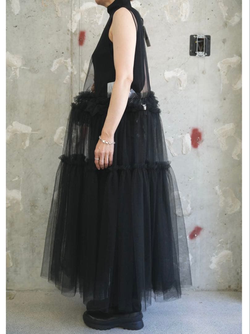 noirkeininomiya 黒チュールワンピース