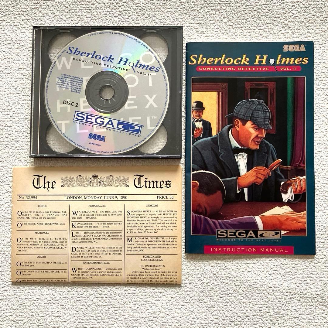 その他 Sherlock Holmes Volume II SEGA CD