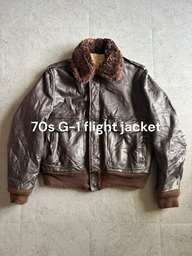 セイ 70s G-1フライトジャケット ダークブラウン ヴィンテージ