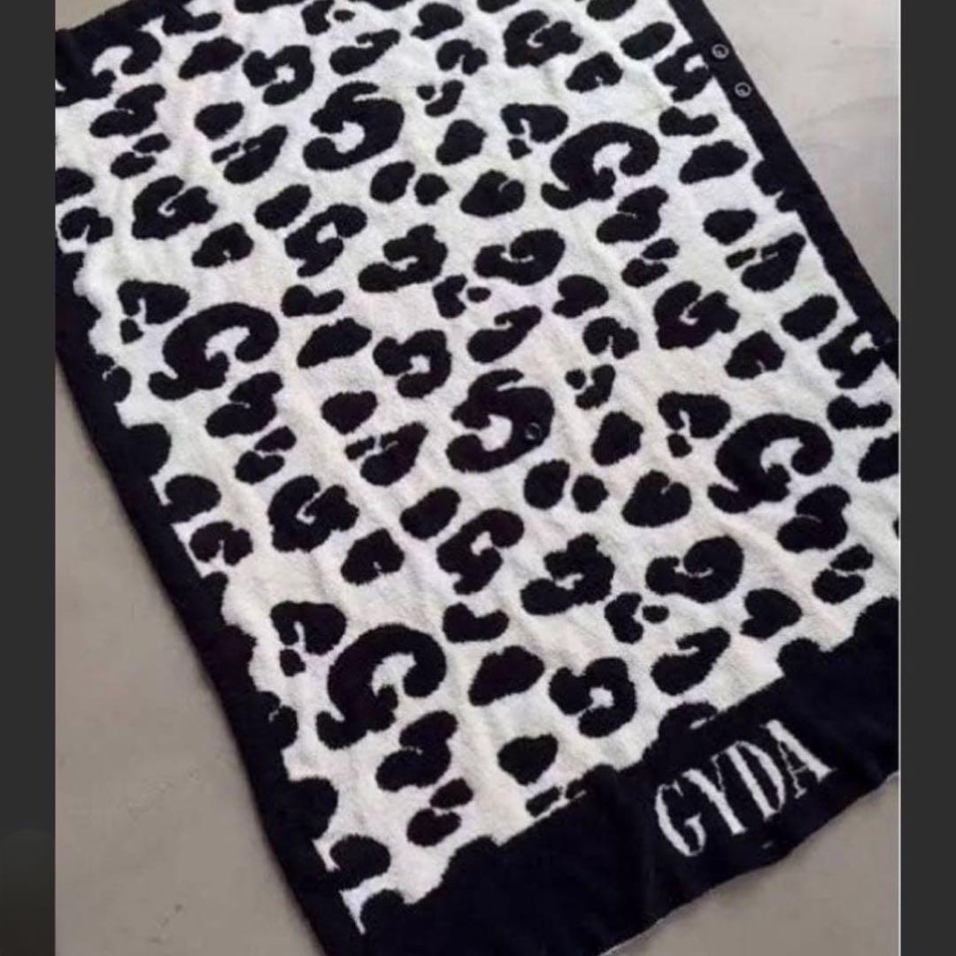 GYDA レオパードブランケット　col/ WH