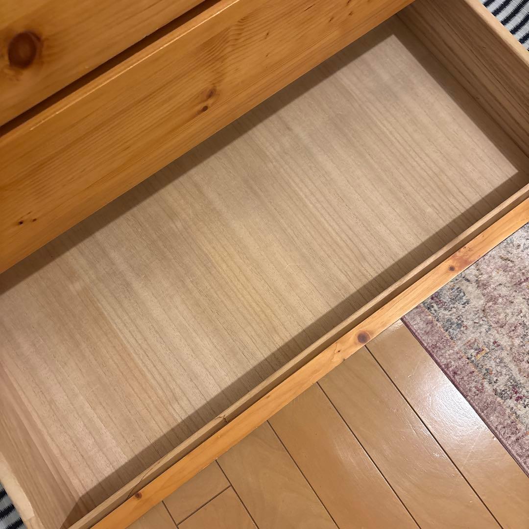 無印良品 パイン材4段チェスト