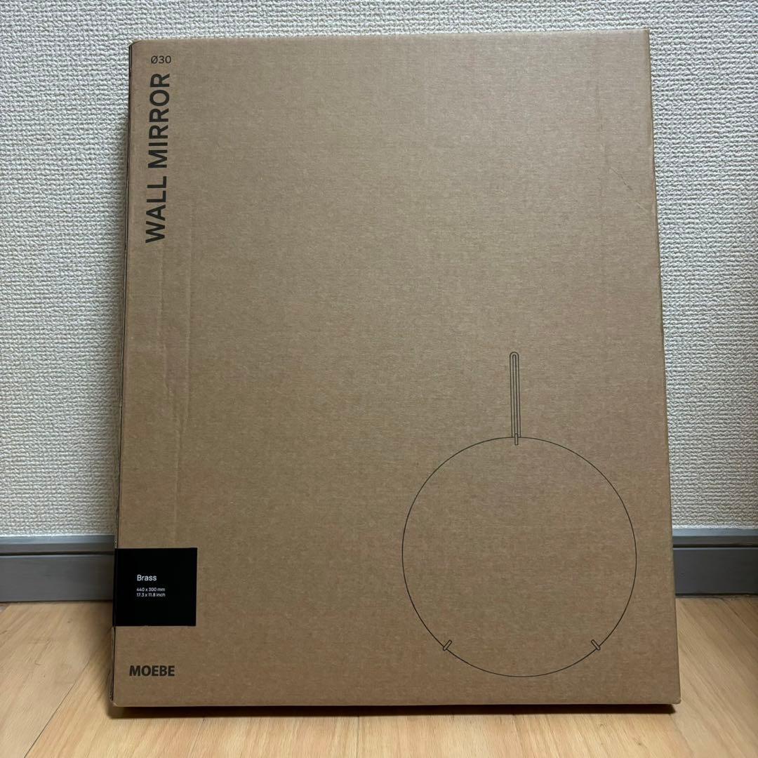 MOEBE ムーべ 北欧 壁掛け ウォールミラー 円形 丸 直径30 玄関