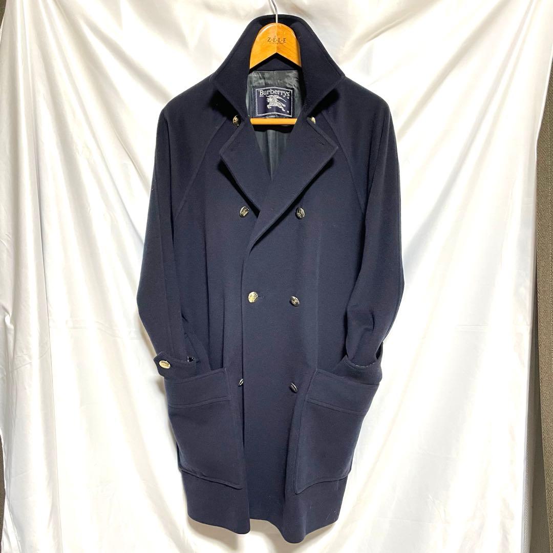 Burberry チェスター　ダブル　レディース　コート　金ボタン　ネイビー