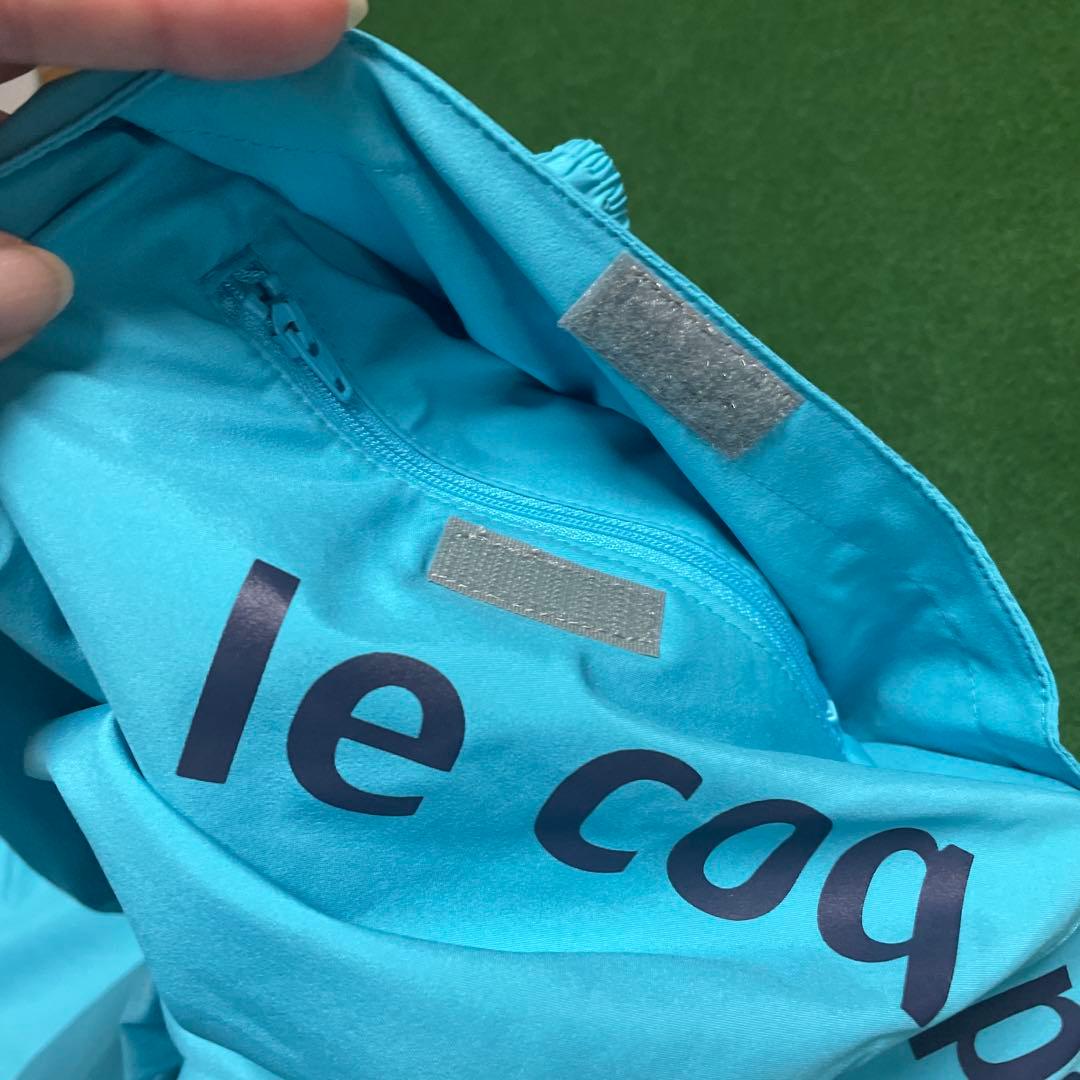 ルコック☆多機能レインウェア☆L☆ホワイト×ターコイズ