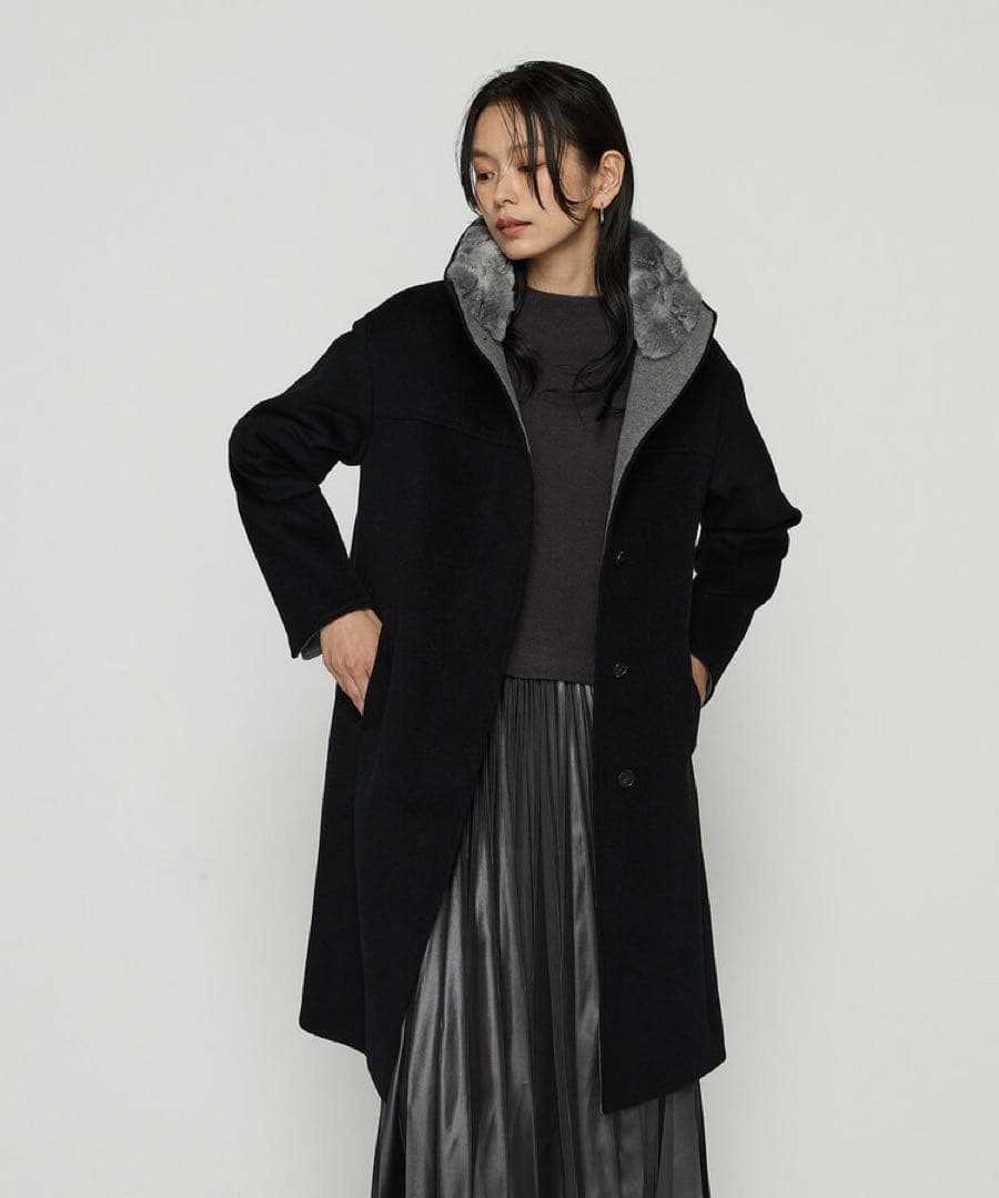 最終価格！K.T KIYOKO TAKASE 美品リアルファー　ロングコート