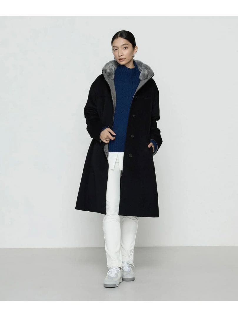 最終価格！K.T KIYOKO TAKASE 美品リアルファー　ロングコート