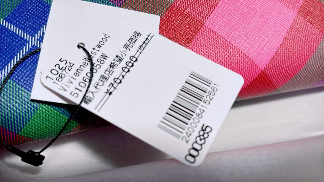 な*s様 ヴィヴィアン　カラフルチェック柄 長財布