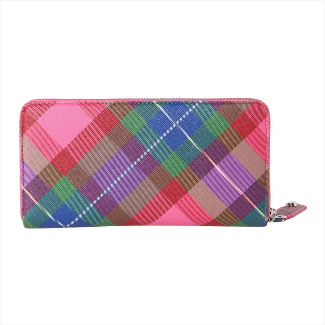 な*s様 ヴィヴィアン　カラフルチェック柄 長財布