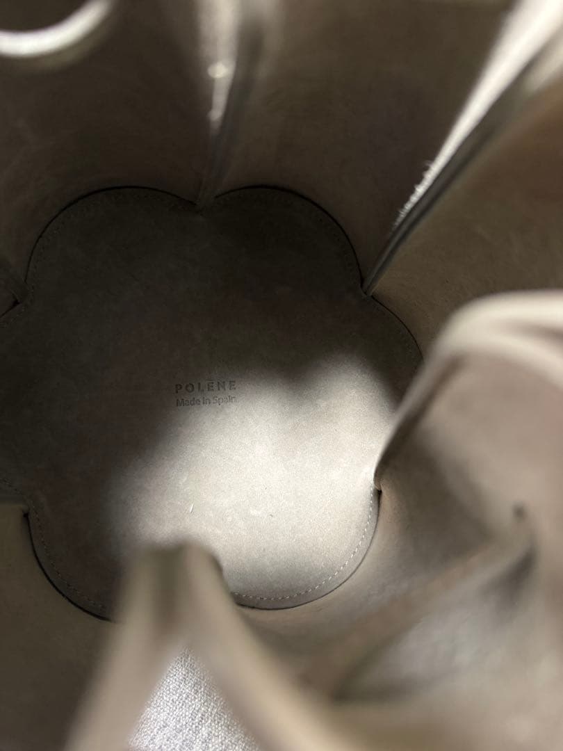 POLÈNE NUMERO Huit トープ ポレーヌカヌレバッグ(大)