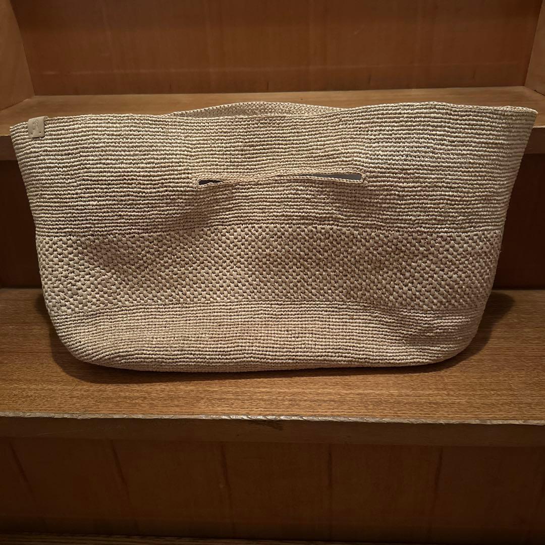 etre tokyo ランドスケープラフィアバッグ(beige)