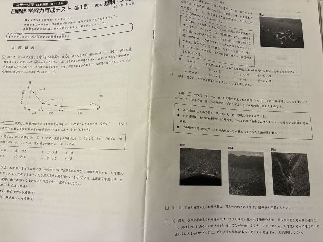 2024年5年　前期 後期フルセット 育成テスト4科 日能研