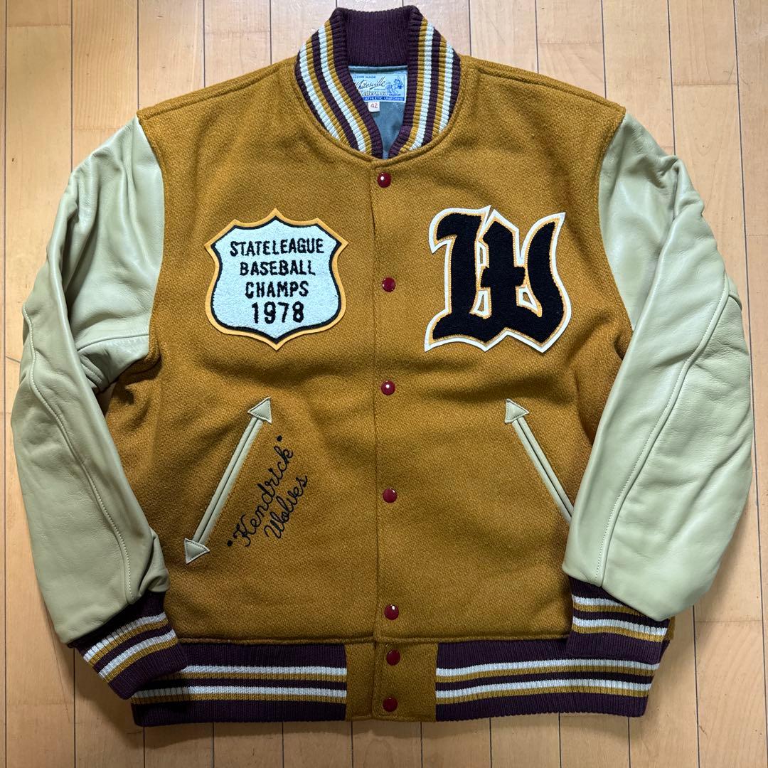 【美品】WHITESVILLE スタジャン 新品未使用 42